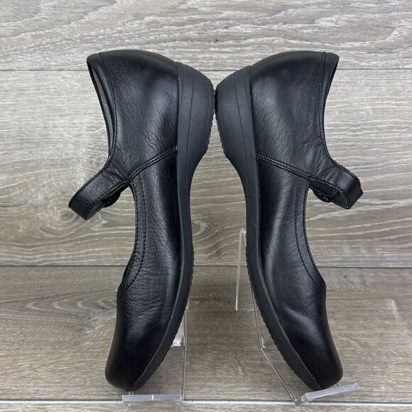 Dansko Fawna Women’s Sz 8.5-9/EU 39 Black Milled Nappa Leather Mary Jane Shoes - Picture 9 of 10